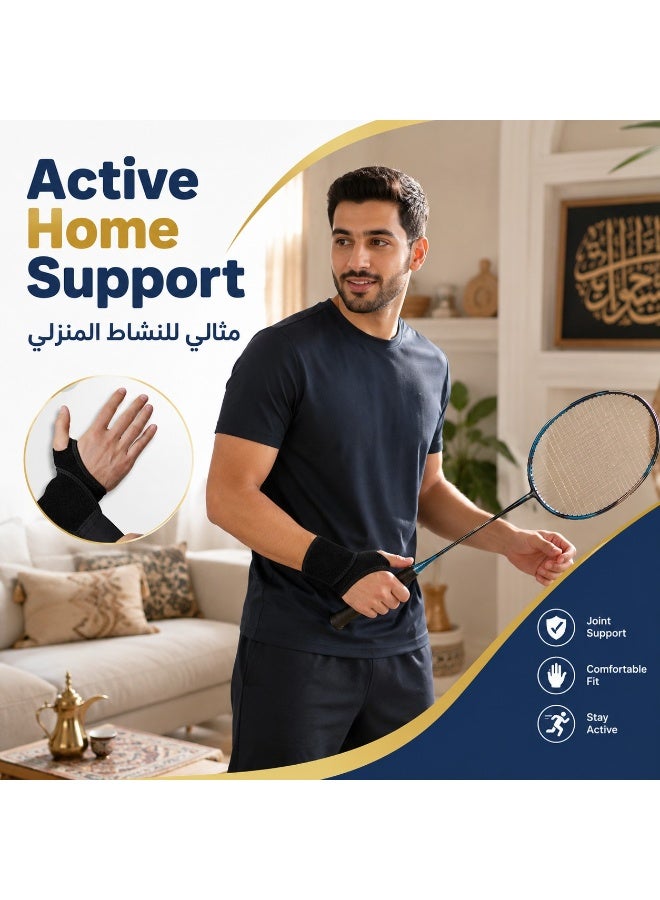 أنا MIANQI واقي معصم مع دعم للإبهام، عبوة 2 قطعة للرياضة وكرة السلة والجيم - Image 4