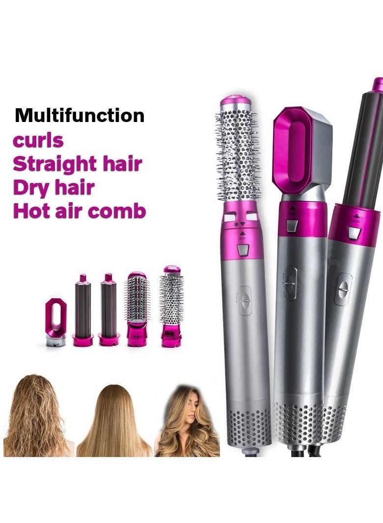 ELTRAZONE Hair Dryer 5 in 1 Hair Blower Brush Hair Curler, Hair Curler, Electric Hair Dryer, Rotating Hot Air Brush for All Hairstyles - Image 1