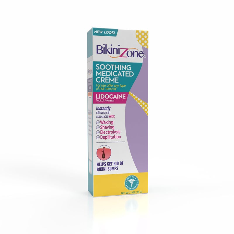 Bikini Zone Medicated After Shave Crme with Soothing Lidocaine 1 Oz 1 Pack