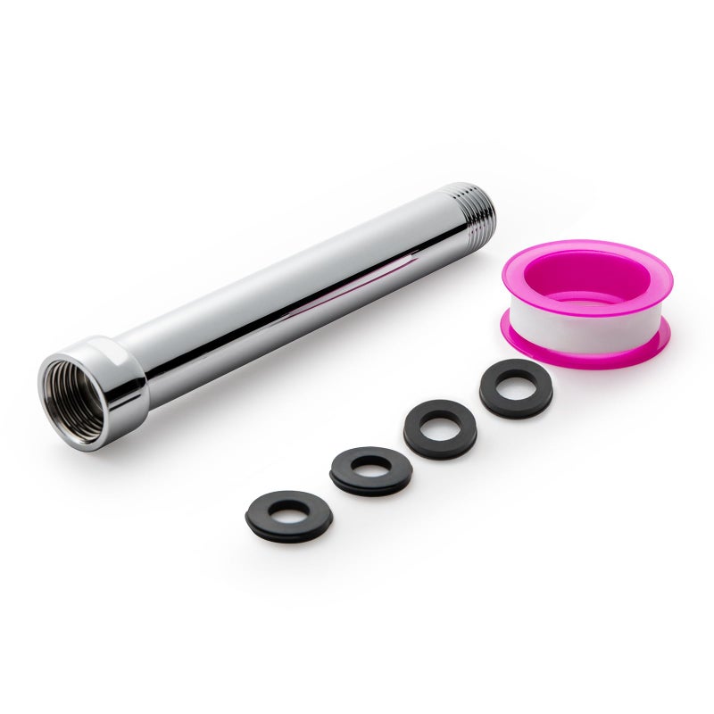 OFFO Shower Head Extension Arm Shower Arm Extension Shower Head Extender Made of 304 Stainless Steel Shower Pipe Extension Chrome 6 in