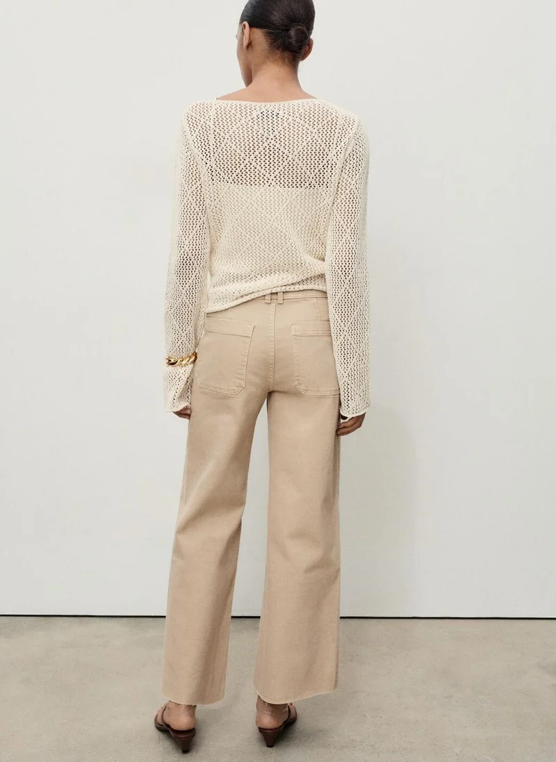 MANGO Catherin Culotte High-Rise Jeans