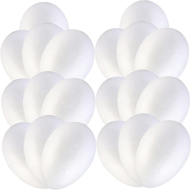 Easter Eggs for Painting 20pcs Arts Crafts Holiday Decorations Classroom Activities Size 10x6 5x6 5cm - Image 1