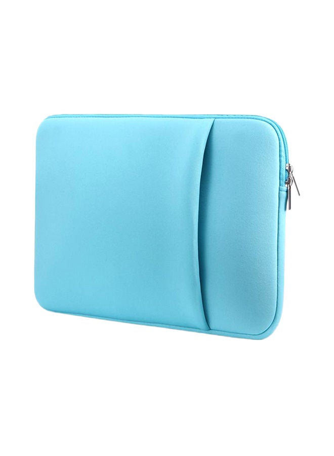 NIBEMINENT Laptop Sleeve Soft Zipper Case Cover For MacBook Air Pro Ultrabook Notebook Tablet Pouch Bag 11/12/13/14/15/15.6/17 Blue - Image 1