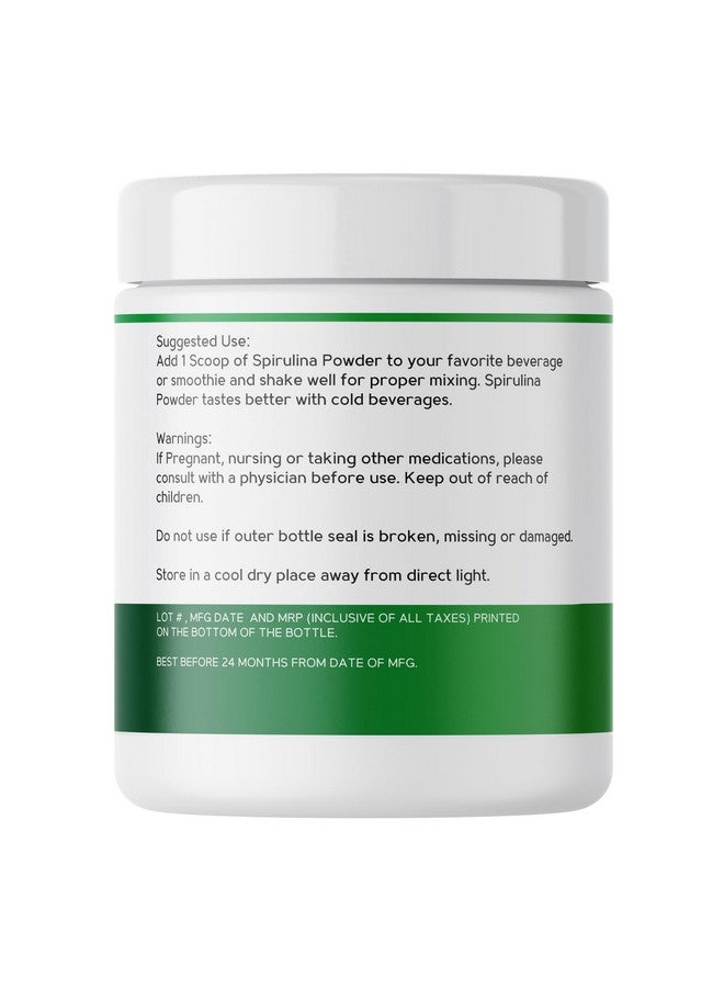 Grenera Spirulina Powder 240 gram, Naturally grown, Vegan, Rich in Protein - Image 4