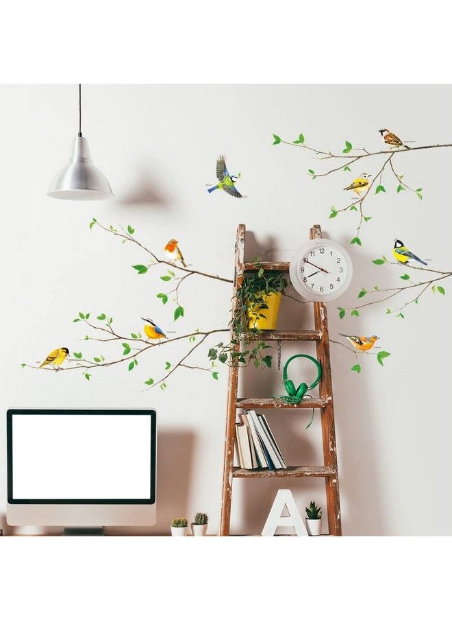 Sg2111 Birds On Tree Branch Wall Decals Flying Bird Green Leaves Stickers Removable For Kids Nursery Bedroom Living Background Room Home Decor Art Diy - pzsku/Z4074E85BE66B42E00B43Z/45/_/1693484645/bf167065-6e3a-417c-9f6b-d02aa0a6ee5c