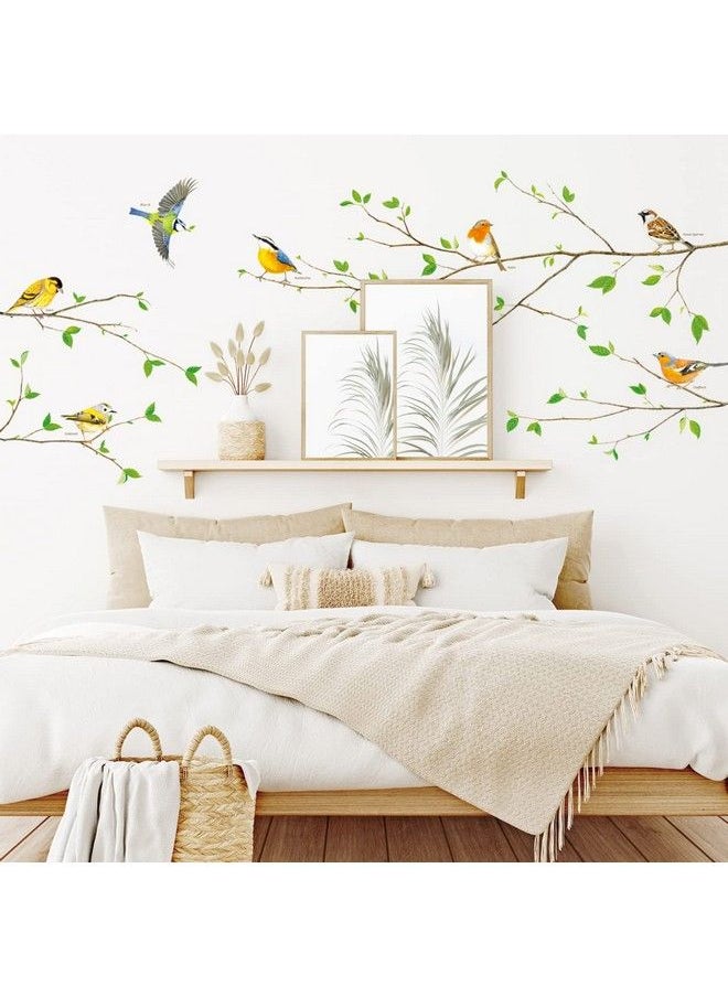 Sg2111 Birds On Tree Branch Wall Decals Flying Bird Green Leaves Stickers Removable For Kids Nursery Bedroom Living Background Room Home Decor Art Diy - pzsku/Z4074E85BE66B42E00B43Z/45/_/1693484652/695e83dc-03e3-40a6-8b2d-6ce28286b8d7