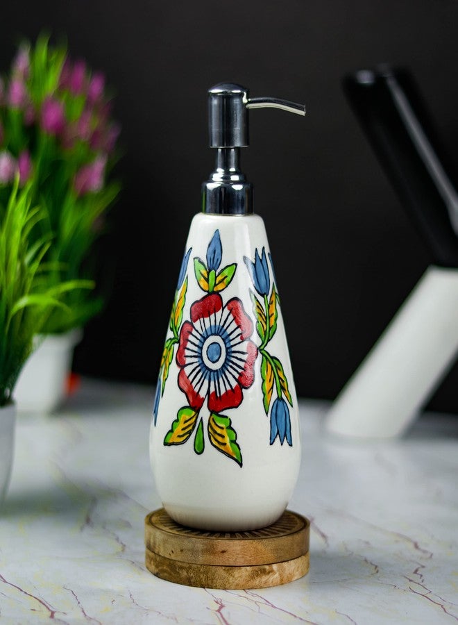 Kaolinite Ceramic Liquid Soap Dispenser/Handwash Bottle/Multipurpose Liquid Dispenser/Liquid Dispenser Multicolor, Pack of Two (DOUl_30) - Image 2