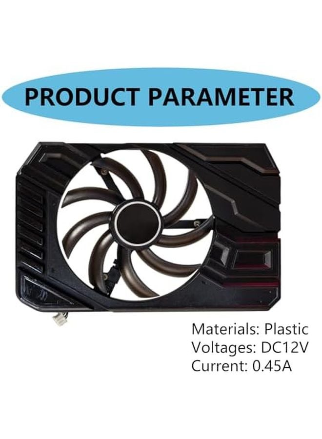 GA91S2U 4Pin 12V مروحة VGA مبرد لوحة الرسوميات متوافق مع بطاقة الرسوميات GTX 1660 و1660S و1660TI - Image 4