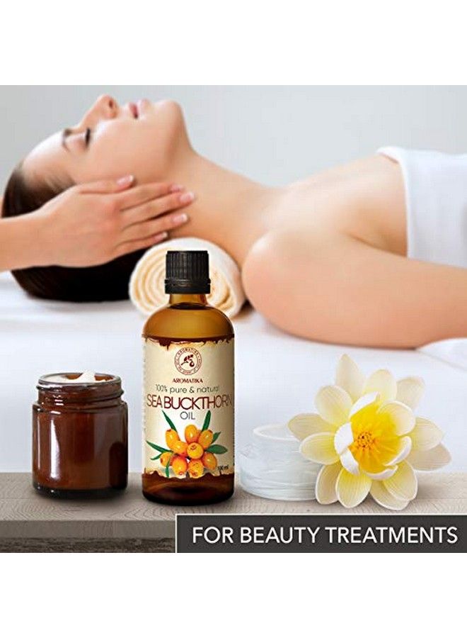 Aromatika زيت البحر النبق (عبوة من 2 × 34 أونصة) 68 أونصة زيت ناقل نقي وطبيعي مضغوط على البارد من هيبوفيه رامنوديس للعناية بالأظافر والشعر والوجه والجسم - Image 4