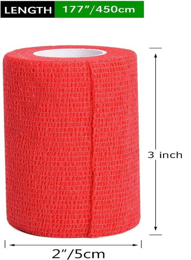 AGAM MuscleFix Breathable Self Adhesive Wrap, Athletic, Non Woven Cohesive Bandage - for Sports, First Aid Medical, Wrist, Swelling (7.5 cm X 4.5 mtr- Pack of 8) (Multicolour) - Image 4