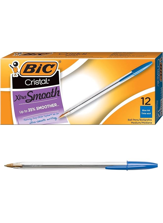 Cristal Xtra Smooth Ballpoint Pen Medium Point 1.0Mm Blue 12 Count - pzsku/Z4075194FD66FD2905B05Z/45/_/1722501167/a89b076e-7288-4ff6-b178-ad408d8ee482