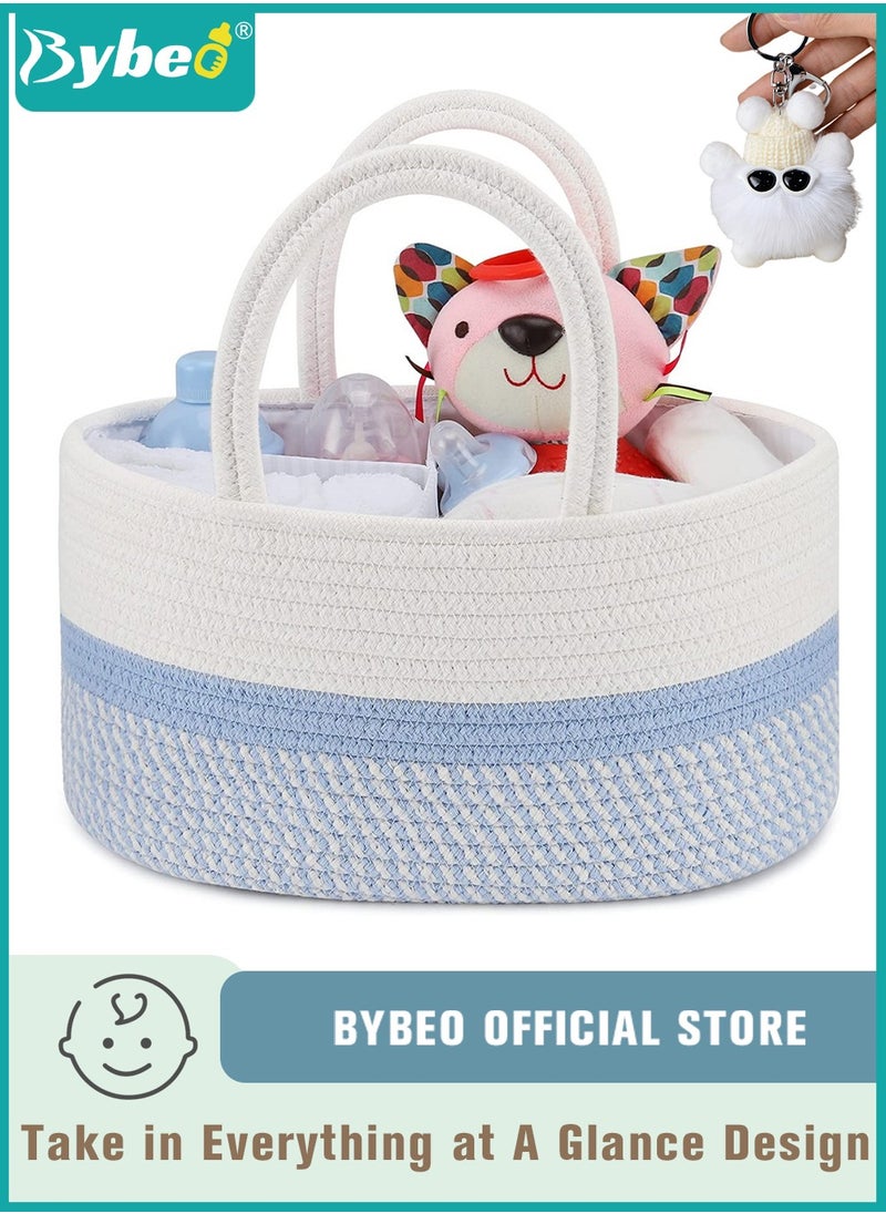 Bybeo - Baby Diaper Caddy Organizer, Portable Diapers Storage Bag with Removable Dividers for Changing on Table or Car, Travel-Friendly - Image 1