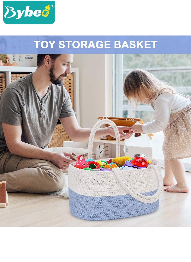 Bybeo - Baby Diaper Caddy Organizer, Portable Diapers Storage Bag with Removable Dividers for Changing on Table or Car, Travel-Friendly - Image 1