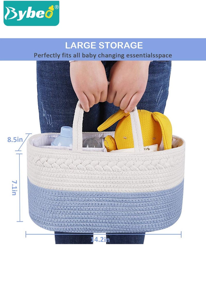 Bybeo - Baby Diaper Caddy Organizer, Portable Diapers Storage Bag with Removable Dividers for Changing on Table or Car, Travel-Friendly - Image 1
