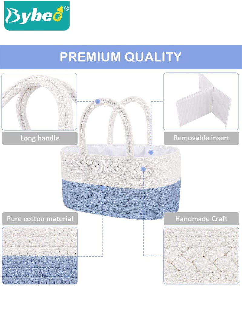 Bybeo - Baby Diaper Caddy Organizer, Portable Diapers Storage Bag with Removable Dividers for Changing on Table or Car, Travel-Friendly - Image 1