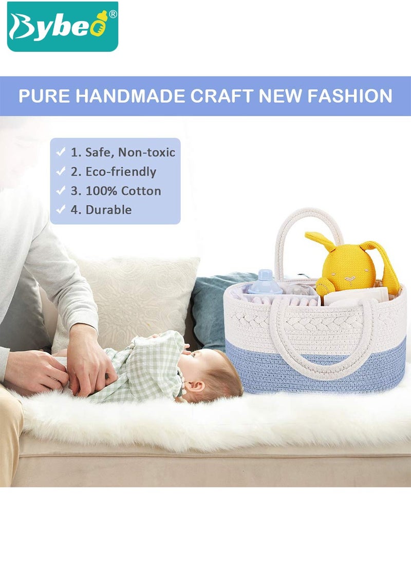 Bybeo - Baby Diaper Caddy Organizer, Portable Diapers Storage Bag with Removable Dividers for Changing on Table or Car, Travel-Friendly - Image 1