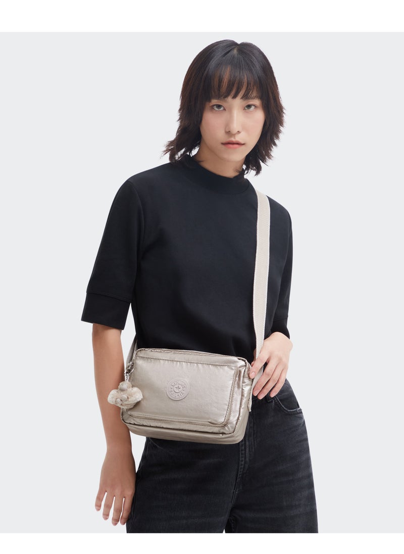 kipling - Abanu M Versatile Medium Crossbody With Adjustable Shoulder Strap Mettalic Glow - Image 1