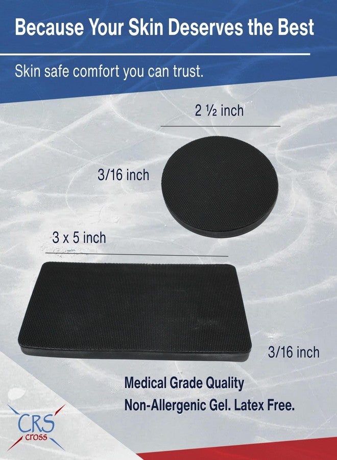 CRS Cross Gel Discs with Hook and Loop Backing. Pair, 2 1/2 Inch, Black - Image 4
