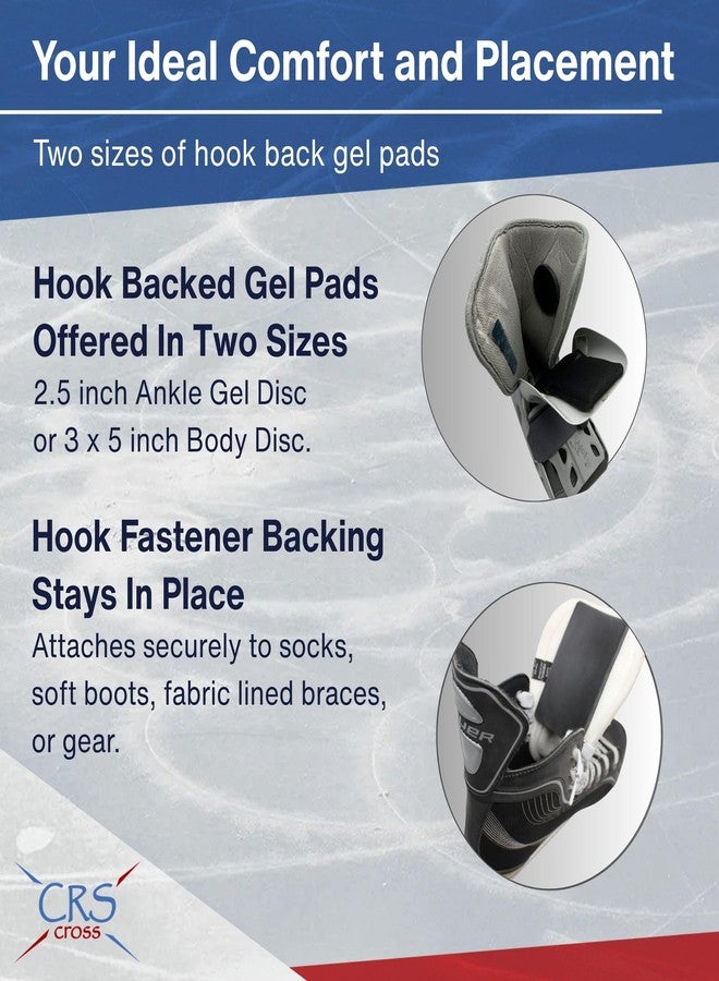 CRS Cross Gel Discs with Hook and Loop Backing. Pair, 2 1/2 Inch, Black - Image 3