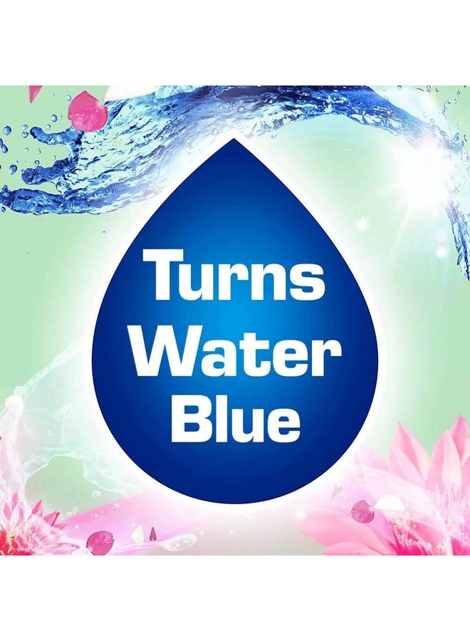 bloo Solid Toilet Rim Block Colour Active Blue Fresh Flower | 4 In 1 Toilet Cleaners With Anti-Limescale, Cleaning Foam, Dirt Protection And Extra Freshness | Pack Of 3, 3X50G - Image 3