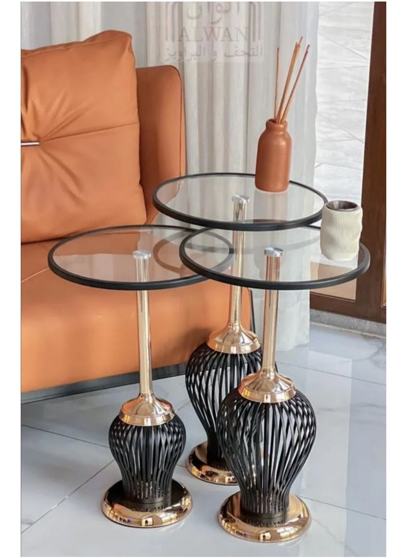 alwan antiques and frames 3 Piece Serving Table Set 