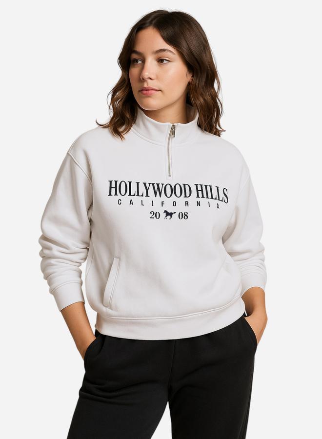 victor and jane Hollywood Hills Print Sweatshirt - 100% Cotton Fleece - Image 5