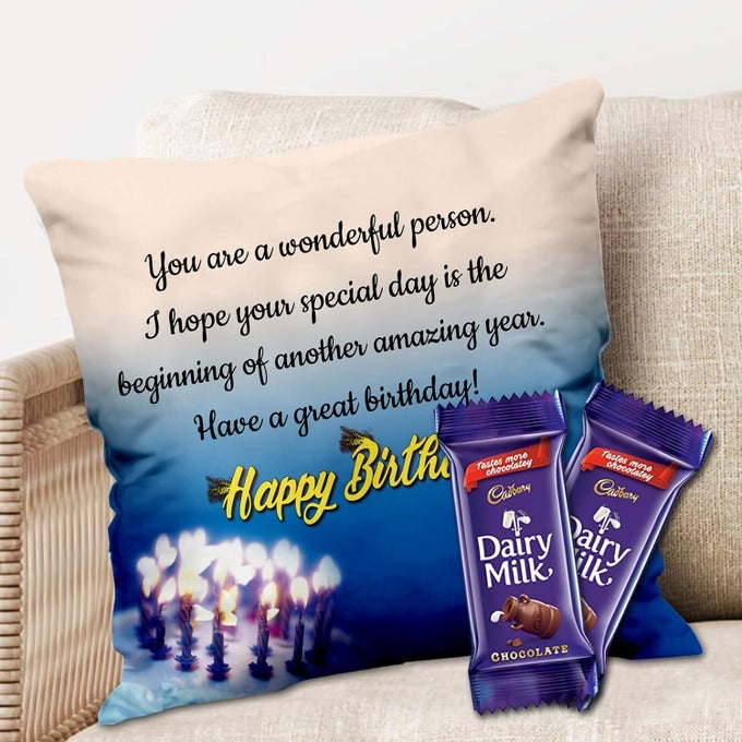 BIRTHDAY GIFTS PRINTED CUSHION 16 16 IN GIFT FOR SISTER BROTHER WIFE HUSBAND FRIEND MOTHER FATHER IZ2038