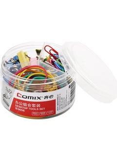COMIX Colored Paper Clip - Clip - Rubber Office Set 