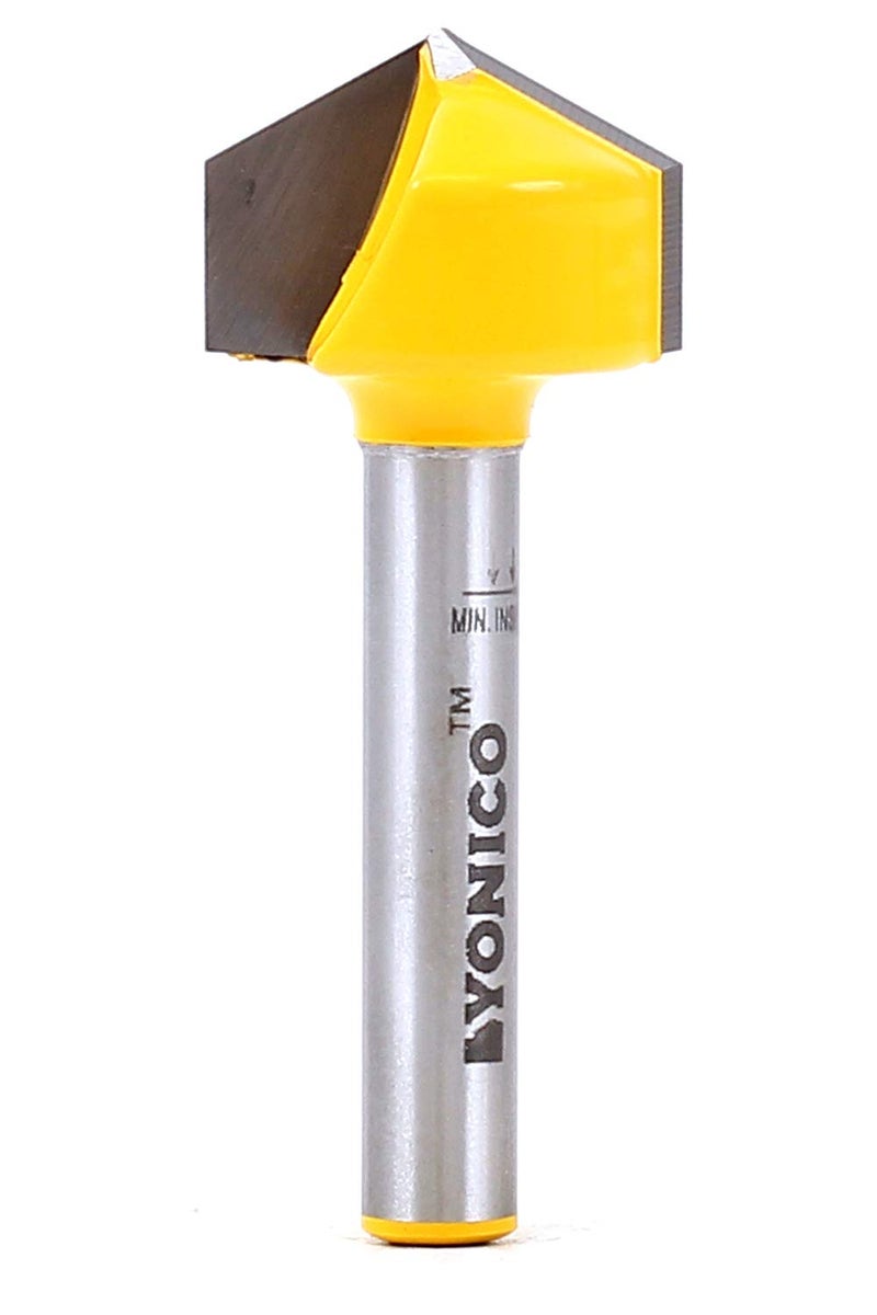 Yonico V Groove Router Bit 120 Degree X 3/4-Inch Diameter 1/4-Inch Shank 14997q - Image 1