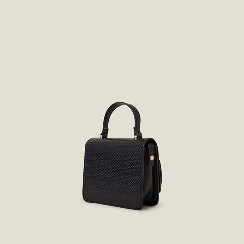 Accessorize London Women's Black Bow Square Satchel Sling Bag | Bags for women | Ladies Purse Handbag - Image 4