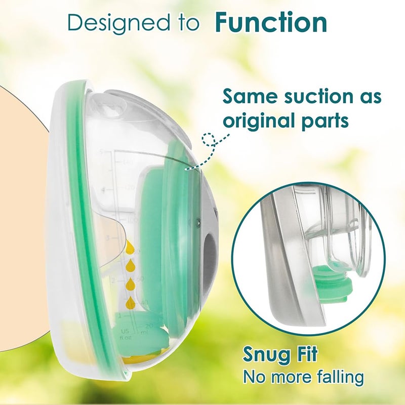 نينس سابلاي Nenesupply 4pc Duckbill Valves Compatible with Elvie Stride Pump Parts Replacement Parts Breast Pump Parts Momcozy Tsrete Wearable Pumps Spectra CaraCup Not Original Elvie Pump Parts Accessories - Image 4