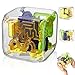Wovnet 1 Sets 3x3 Large Labyrinth 3D Rolling Puzzle Maze Game Gravity 3D Puzzle Cube Brain Teaser Ball Games for Kids Education Sensory Toys Gift for Adults Upgrade VersionYellow - Image 2