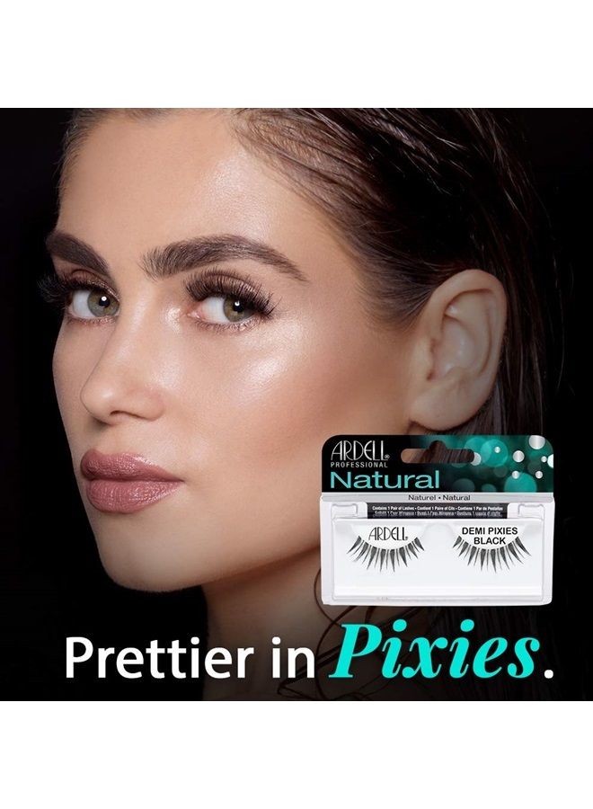 ARDELL Natural Lashes False Eyelashes Demi Pixies Black (4 pack) - Image 2