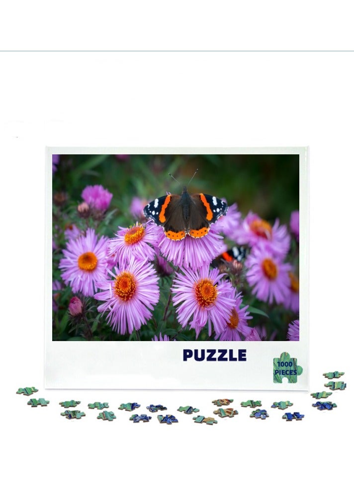 Anna 1000-Piece Colorful Butterfly Insect Puzzle for Relaxing Decor - Image 1