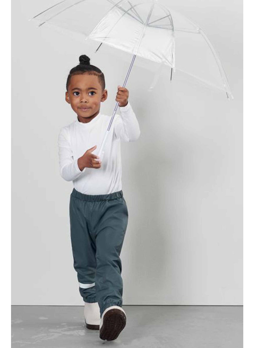 Tchibo Toddlers Boy Plain Pull On Rain Pants, Slate Blue  - Image 1