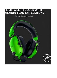 RAZER BlackShark V2 X - Green Multi-platform Wired Esports Headset - Green  - Image 2