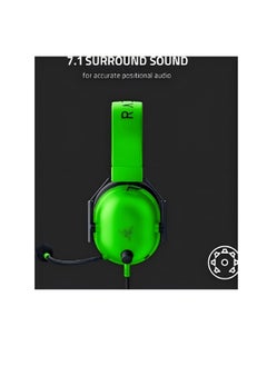 RAZER BlackShark V2 X - Green Multi-platform Wired Esports Headset - Green  - Image 3