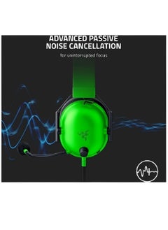 RAZER BlackShark V2 X - Green Multi-platform Wired Esports Headset - Green  - Image 4