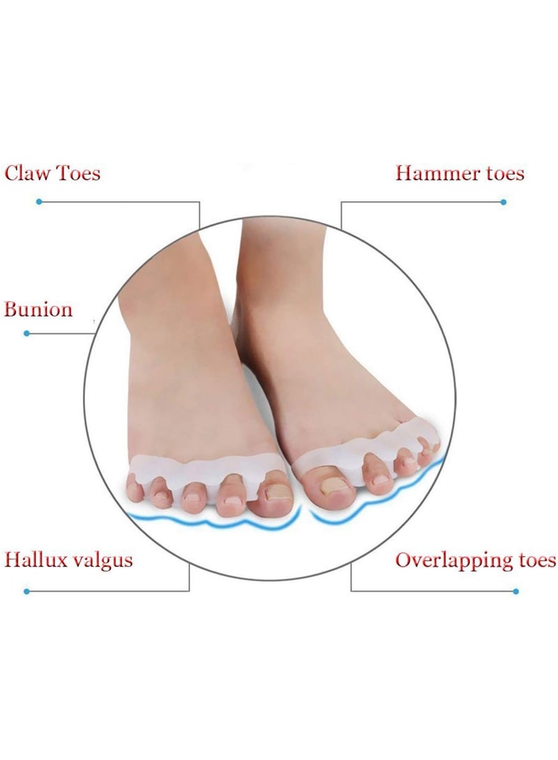 SZOXST Bunion & Hallux Valgus Corrector, Toe Separator & Splint for Bunion Pain Relief, Adjustable Orthopedic Brace for Men & Women, Day/Night Use, Left/Right Foot, Medical Grade, White, 2 Pack - Image 4