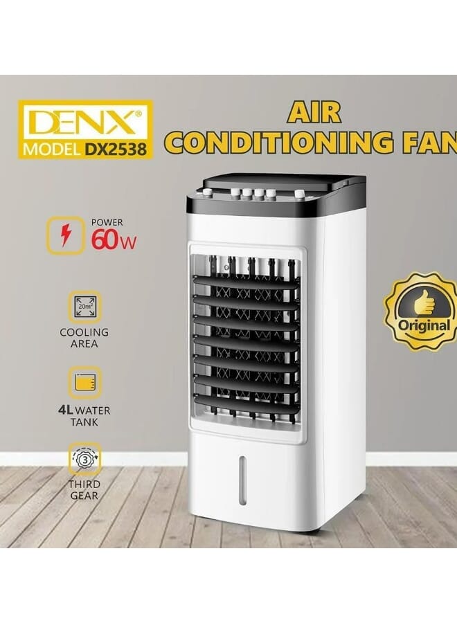 دينكس مروحة تكييف دينكس 60 واط، خزان مياه 4 لتر، مع 3 سرعات DX2538 - Image 3
