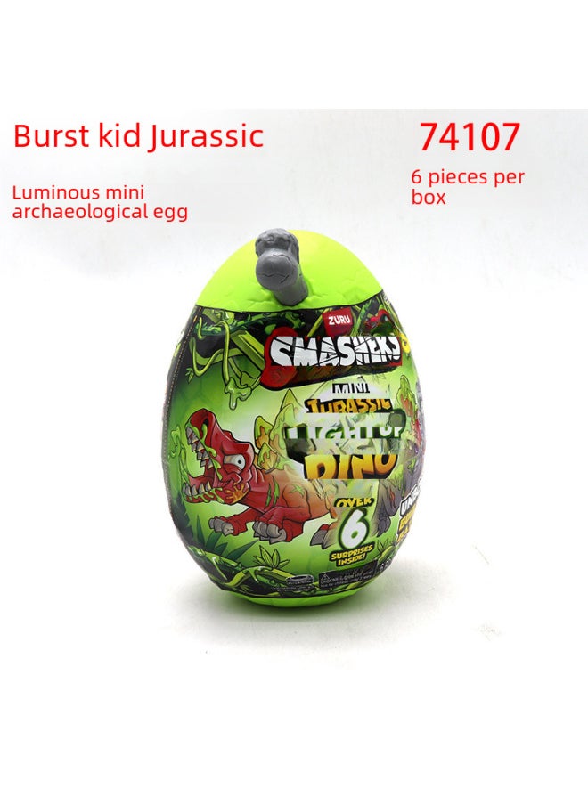 null - Burst Kid Dinosaur Scramble To Build Yuzu Toy Gift Giant Dinosaur Island Skull Dinosaur Egg Tyrannosaurus-Color:Explosive Boy Tricky Treasure Hunt (large) - Image 1
