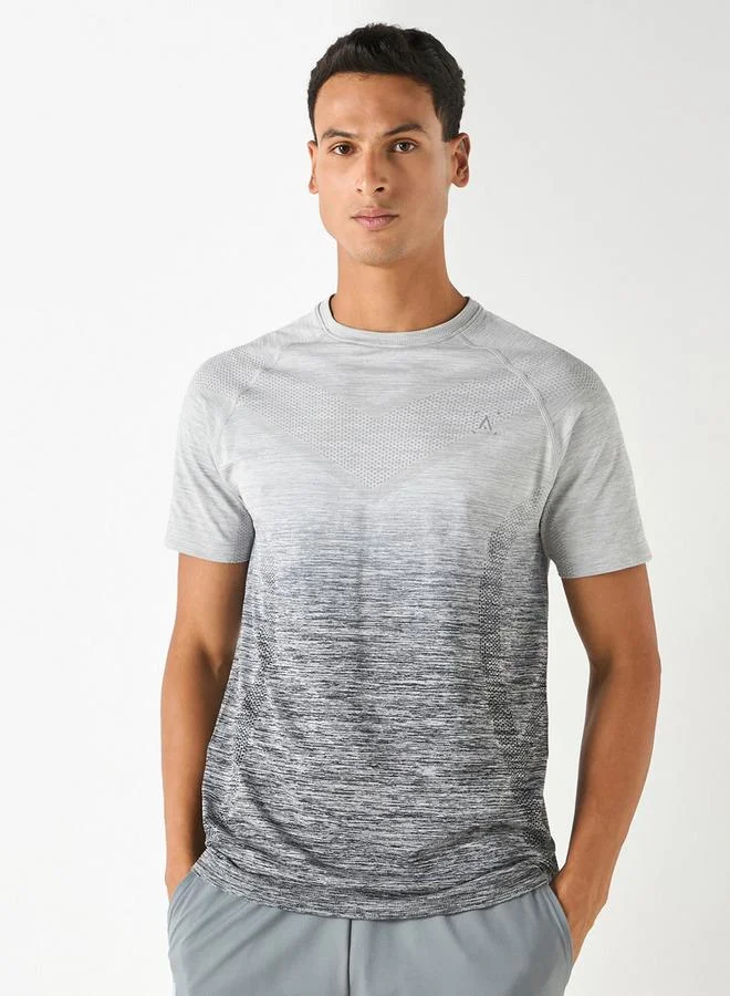 ADOT by Splash Ombre Print T-shirt with Raglan Sleeves