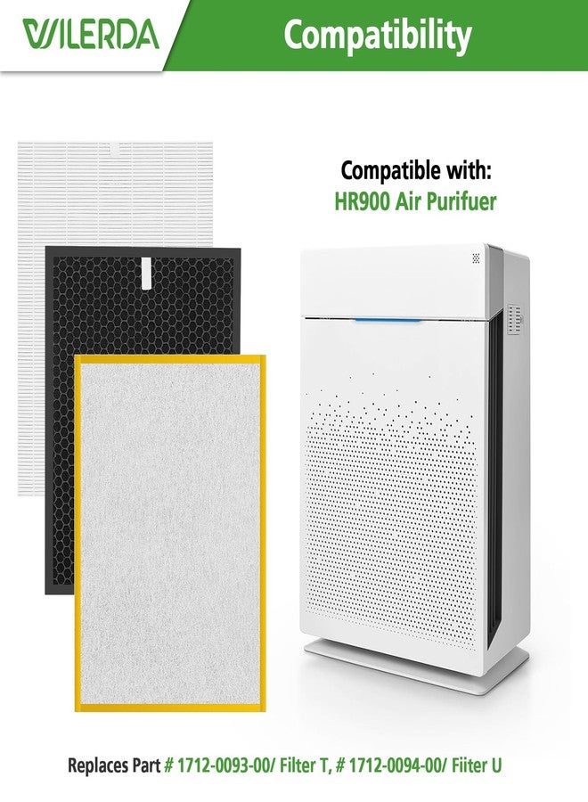 WILERDA HR900 Replacement Filter Set Compatible with HR900 Ultimate Pet Air Purifier, 1+1+6 Pack (Upgraded) - Image 2