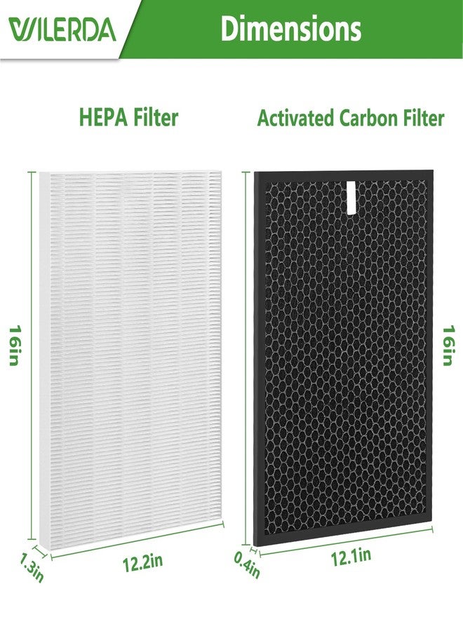 WILERDA HR900 Replacement Filter Set Compatible with HR900 Ultimate Pet Air Purifier, 1+1+6 Pack (Upgraded) - Image 4