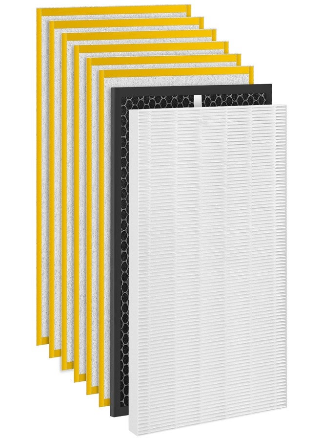 WILERDA HR900 Replacement Filter Set Compatible with HR900 Ultimate Pet Air Purifier, 1+1+6 Pack (Upgraded) - Image 1
