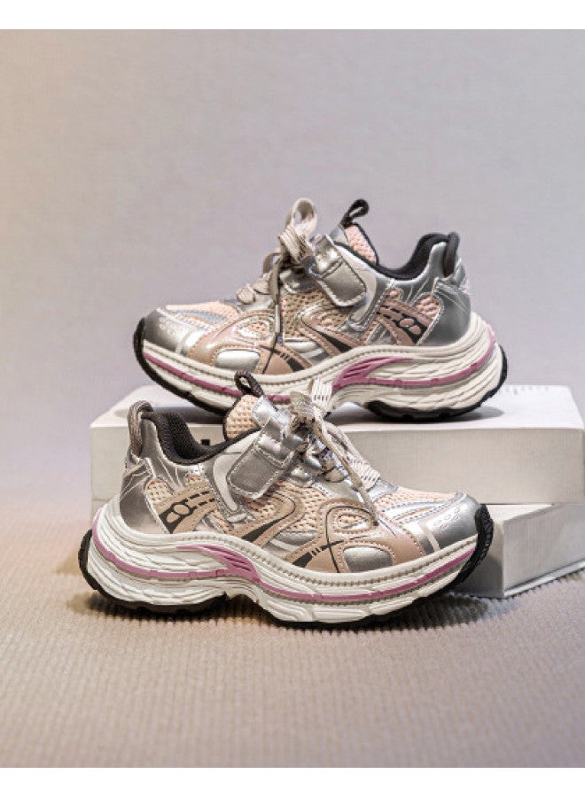 Annil أحذية جري للبنات بحجم متوسط إلى كبير منصة متينة ربيع 2025 أحذية الآباء - Image 1