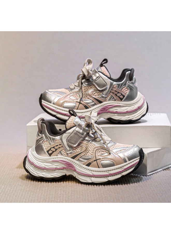 Annil أحذية جري للبنات بحجم متوسط إلى كبير منصة متينة ربيع 2025 أحذية الآباء - Image 2