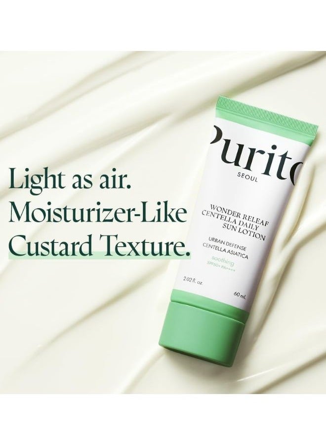 PURITO وندر ريليف لوشن الحماية من الشمس اليومي بخلاصة سنتيلا 60 مل - Image 2