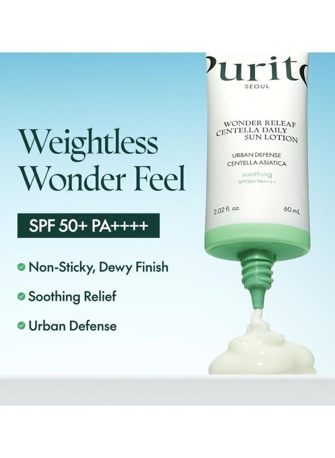 PURITO وندر ريليف لوشن الحماية من الشمس اليومي بخلاصة سنتيلا 60 مل - Image 3