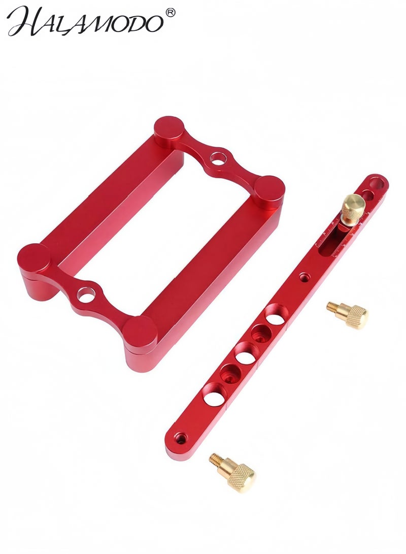 HALAMODO Red 23 x 15 x 6 cm Self-Centering Doweling Jig - Image 4